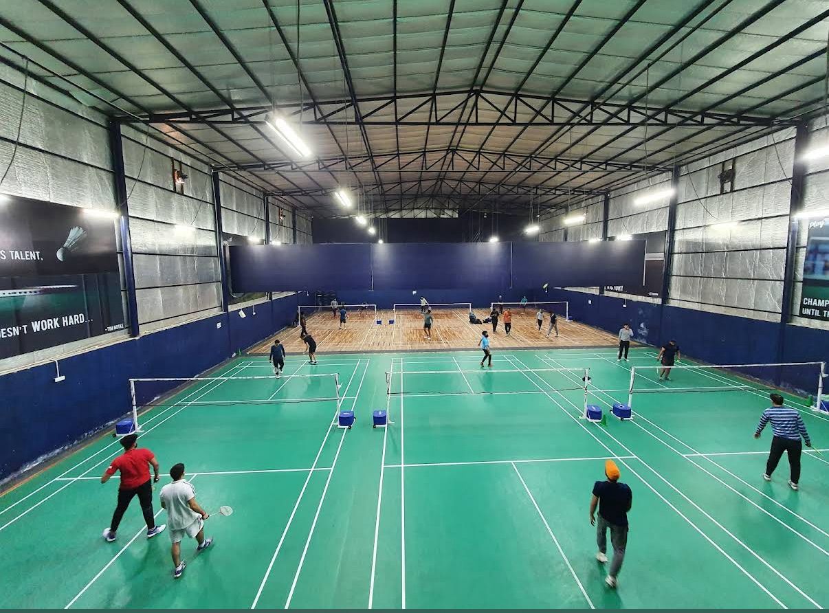 Badminton court at PlayAll Sector 62 in Play ALL - Professional badminton courts for weekend games and tournaments