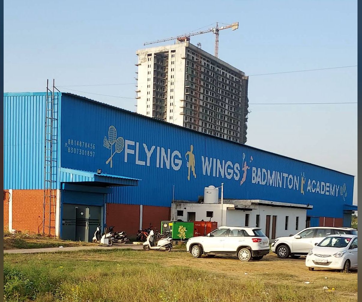 Badminton court at Flying Wings Badminton Academy in near MPRC Sports Park, Sector 92, Gurugram, Haryana 122505 - Professional badminton courts for weekend games and tournaments